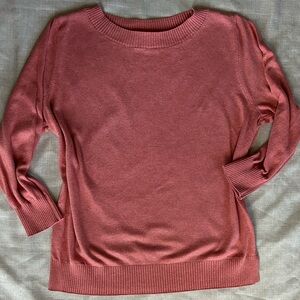 LOFT Women's salmon Crew Neck Sweater XL